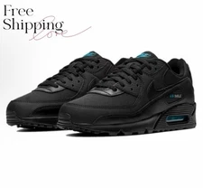 Nike Air Max 90 Men's Sneakers Shoes Sport Running Shoes Trainer "Black Blue"
