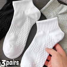 5Pairs Soft Men Black White Warm Cotton Socks Set Autumn Winter Male Solid Color
