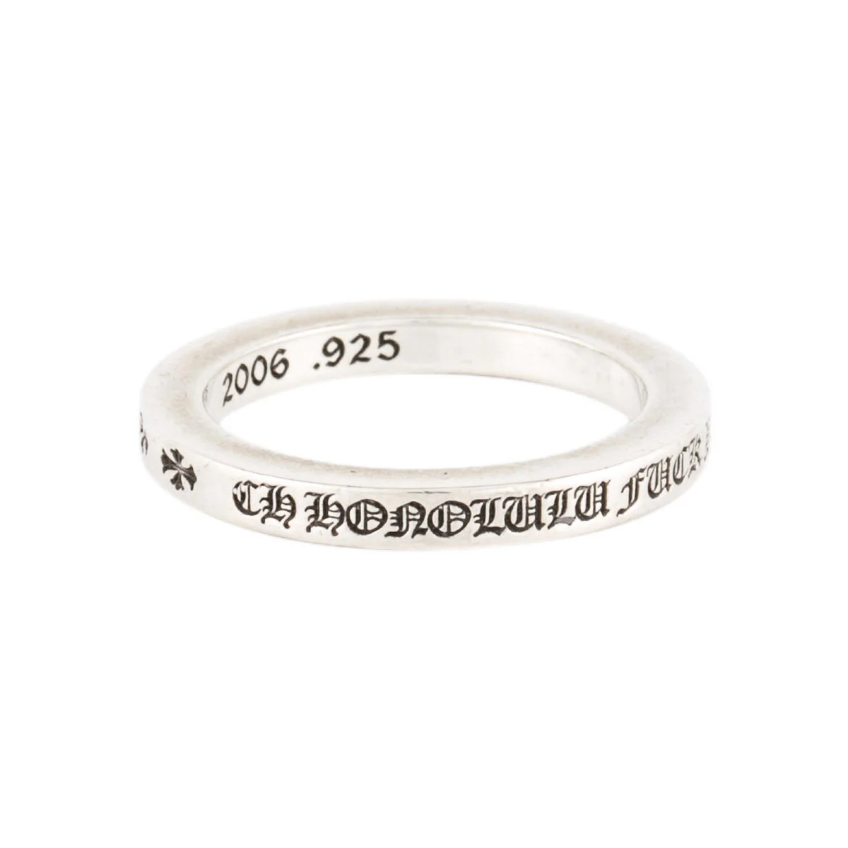Chrome Hearts 3MM 'Honolulu' Exclusive Spacer Ring - US 9 | eBay