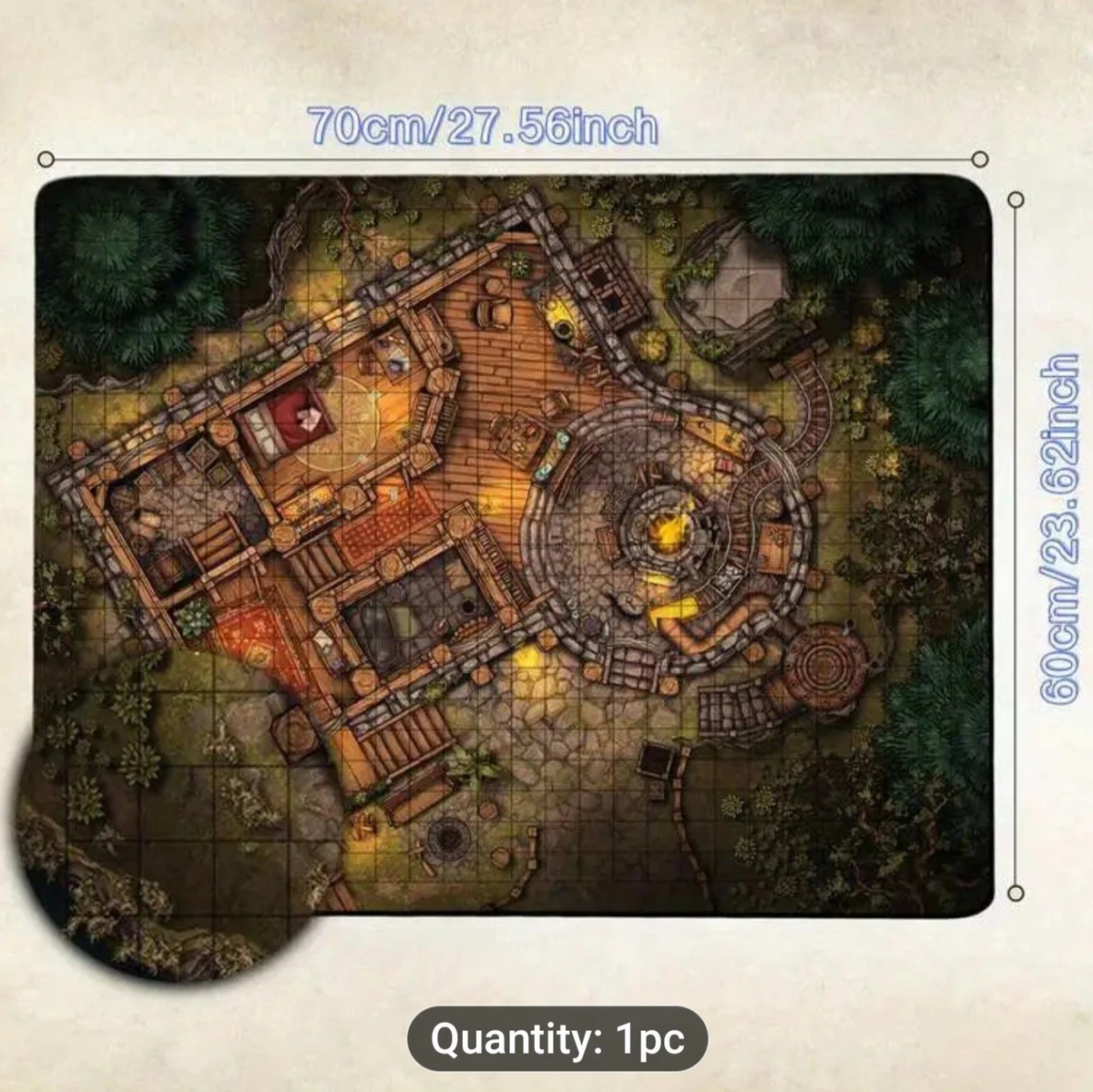Donjons Et Dragons - Tapis De Jeu Market Square - Neuf Sous Blister