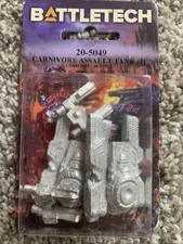 Battletech 20-5049 Carnivore Assault Tank (2) Iron Wind Metals Mechwarrior NiB