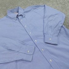 Brooks Brothers Dress Shirt Mens 16 - 34 Button Down Traditional Fit Non Iron