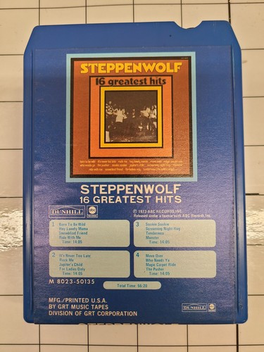 Steppenwolf Greatest Hits 8 Track