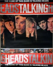 TALKING HEADS-The Name Of This Band Is-Sire Records Promo Poster from 1982
