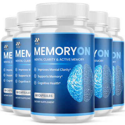 (5 Pack) MemoryOn Advanced Brain Support Formula Vitamin Memory On 300 Capsules