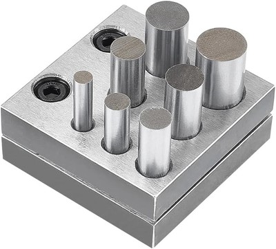 Schmuck Scheibenschneider Set 7 Größen Rundstahl Stanzwerkzeug für Metallumformarbeiten