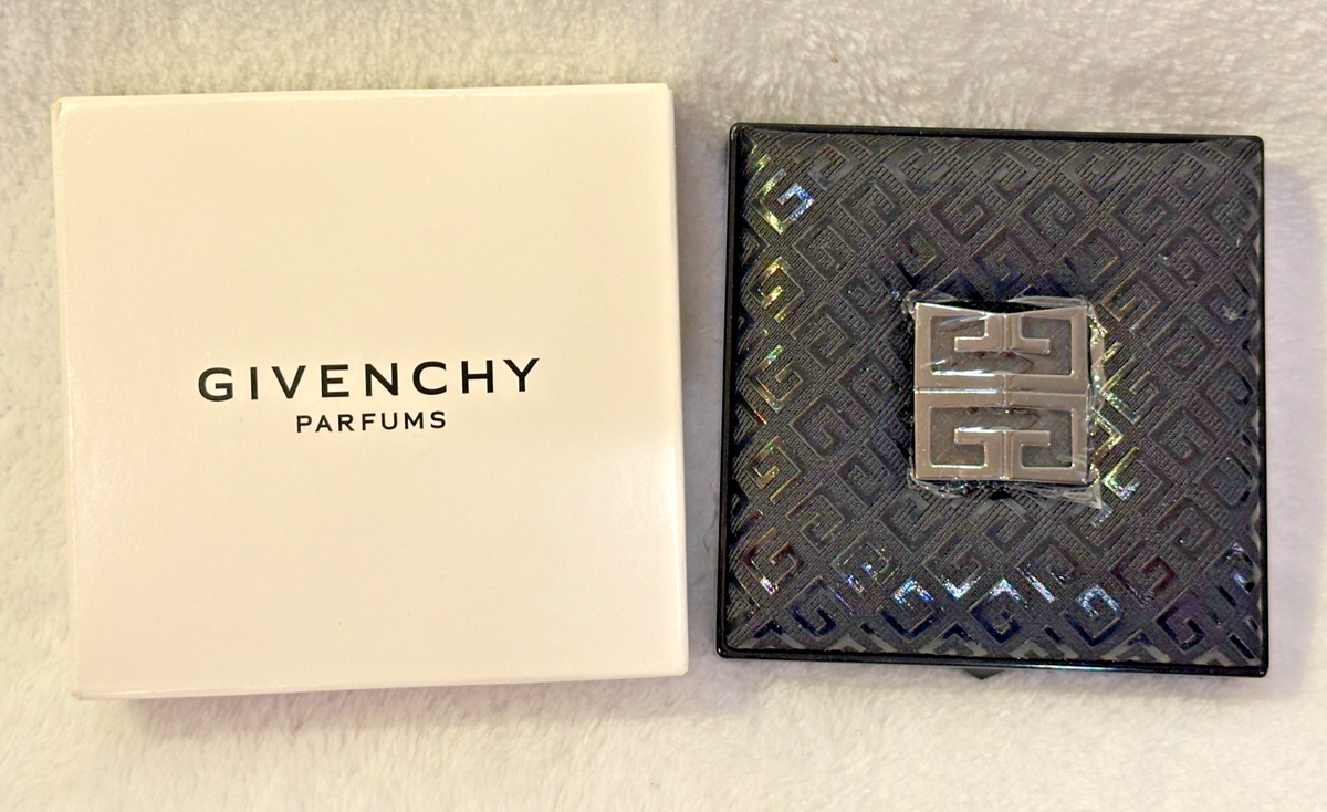 GIVENCHY ~ Black Compact Magnifying Dual-Sided Purse GWP Mirror