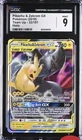 CGC 9 Pikachu & Zekrom GX #33/181 Sun & Moon Team Up Tag Team Pokemon Card Nm M
