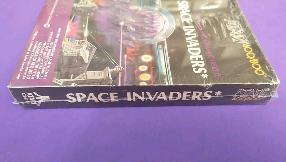 SEALED Space Invaders for Atari 400/800 - CIB Still in Shrink ~ SAFE SHIPPING ~ - Image 4 of 4