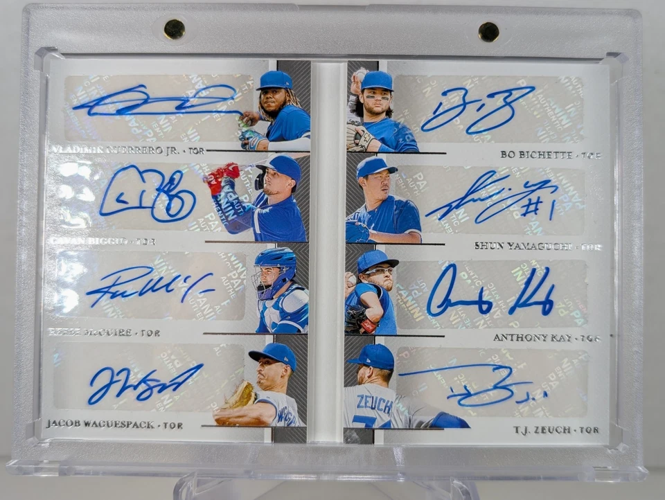 2020 National Treasures Teammates Toronto Blue Jays 8 Auto Booklet 13/25 - Image 3 of 4