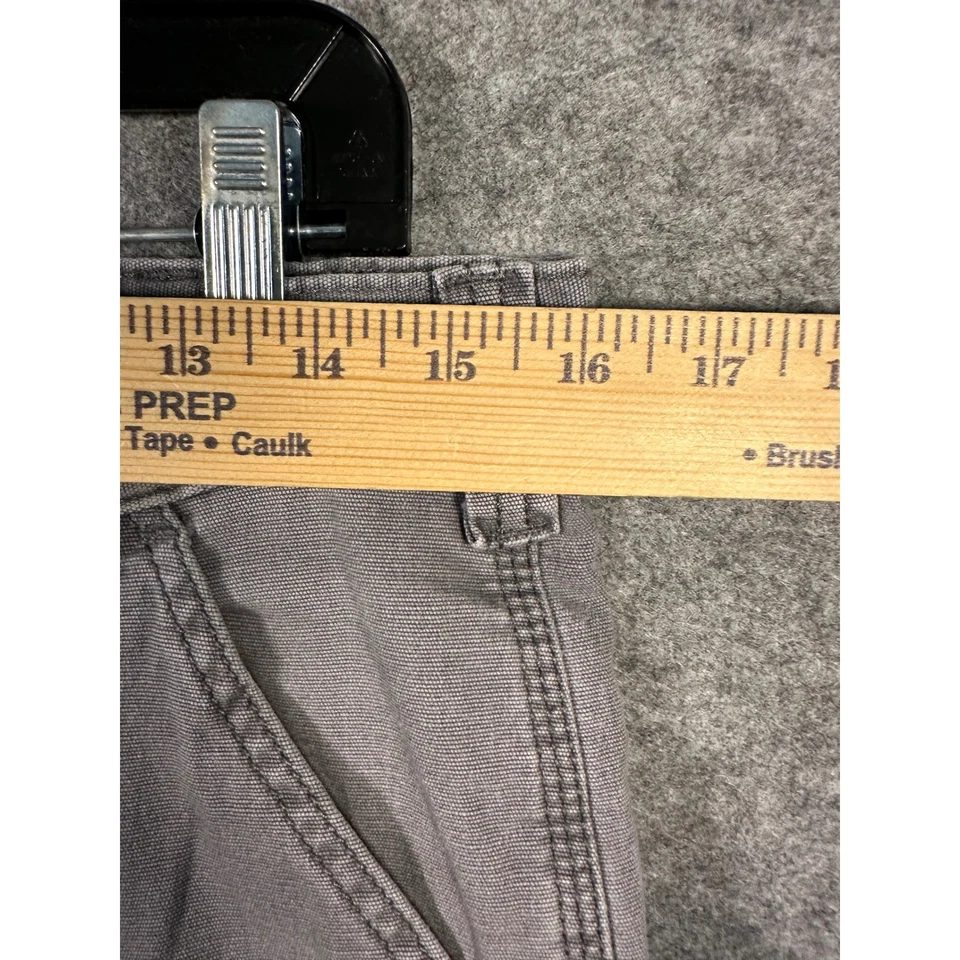 Pantalones de trabajo Carhartt de lona calce relajado para hombre talla 34x32 gris carpintero utilitario Foto 2 de 4