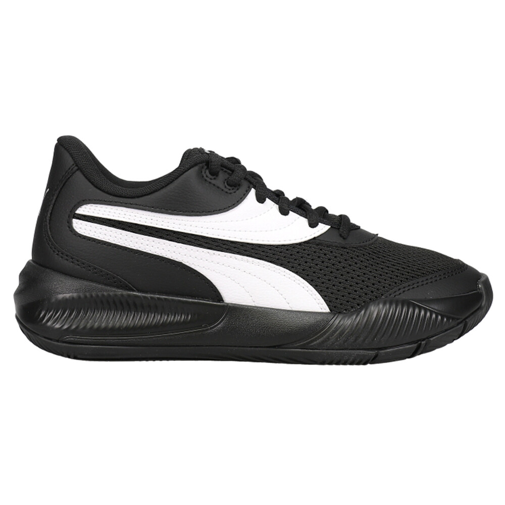 Puma Triple Basketball  Youth Boys Black, White Sneakers Athletic Shoes 376885-0