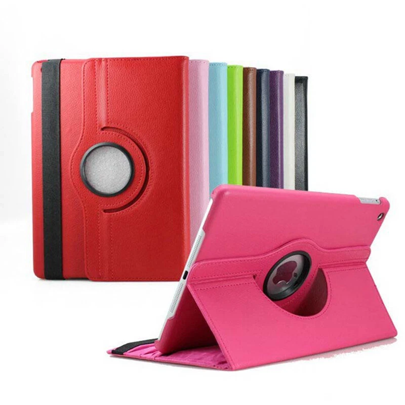Funda con soporte tipo folio giratorio de cuero para iPad Air 9.7 Pro 11 10.5 10.2 Mini 5 Foto 2 de 4