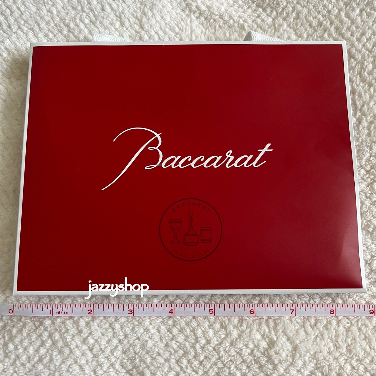 Baccarat ロゴ入り 赤い紙袋　大きいサイズ　6枚　&　 ボリュート トレ Baccarat ロゴ入り 赤い紙袋 大きいサイズ 6枚 & ボリュート