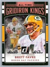 /250 2016 Donruss All-Time Gridiron Kings Studio Series #2 Brett Favre - HOF