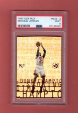 MICHAEL JORDAN 1997-98 UD3 #MJ3-2 SP FOIL DIE-CUT FRESH PSA 9 MINT CHICAGO BULLS