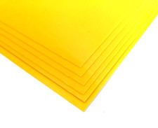 Thin Sheet Yellow High Impact Polystyrene Plasticard  A5 A4 A3  0.5 mm