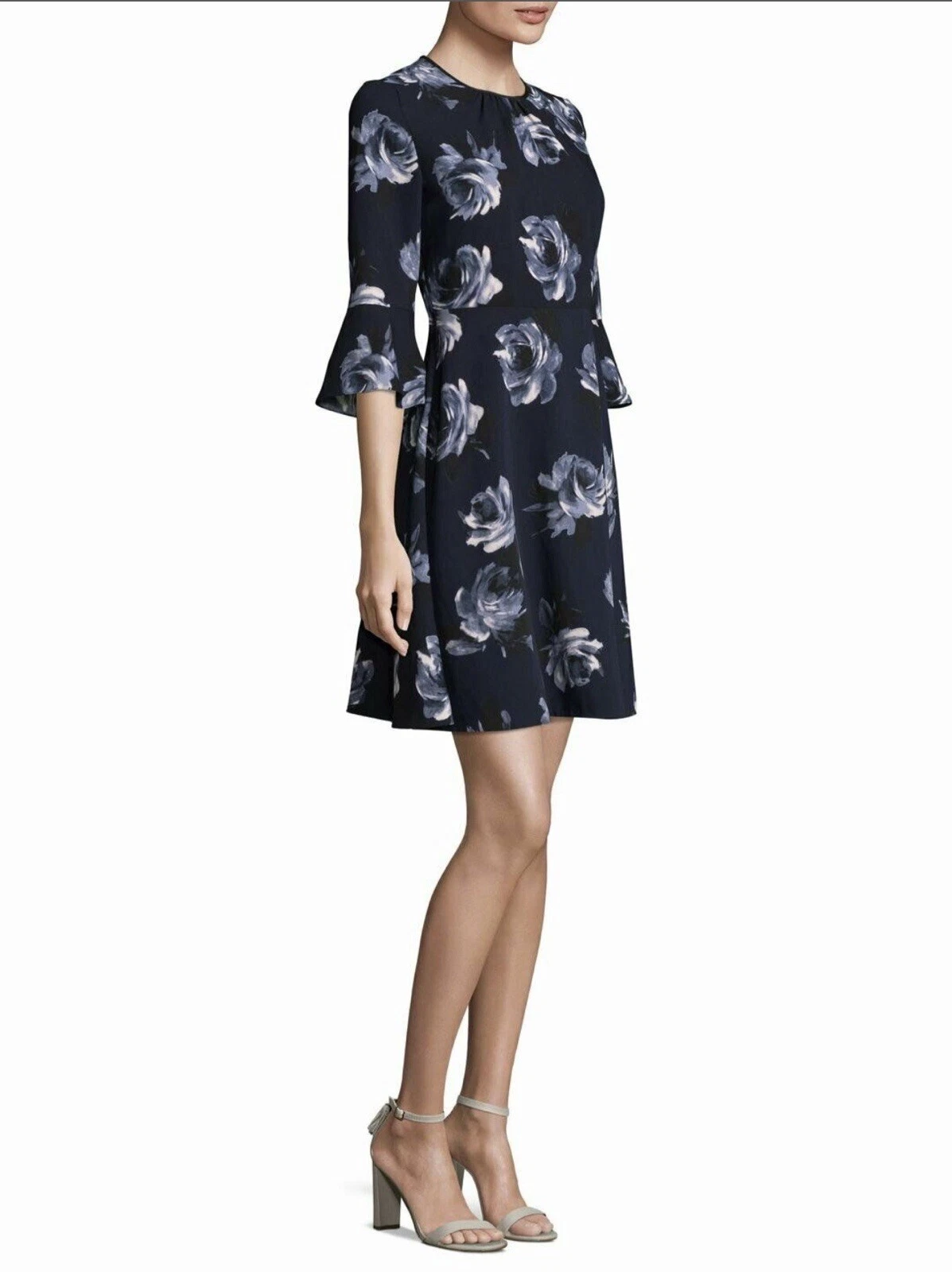 Abito Kate Spade Blu Floreale ~ Donna 8 NUOVO CON ETICHETTE $328