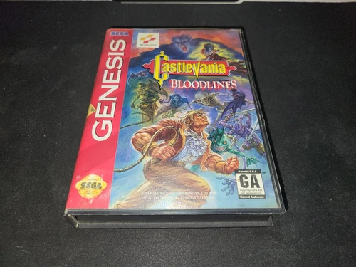 Castlevania: Bloodlines Sega Genesis EXMT+ COMPLETE n box authentic+reg card!