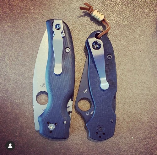 New Black portable Deep Carry Titanium Clip Back Clip for Spyderco Shaman Knife - Picture 6 of 8