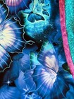Quilt top: Handmade Quilt Top - Cosmic Butterflies -Variety Blues/ Purp 44" x66" — photo 10