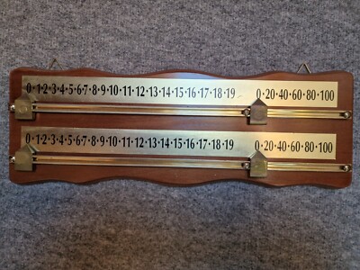 Snooker Scoreboard Holz/Messing