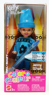 Barbie - Kelly - Wal-Mart Special Edition - Color - Jenny mit Wachsmalstift
