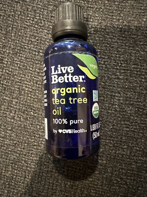 Live Better Organic Tea Tree Oil 100% Pure 1.69oz/50ml