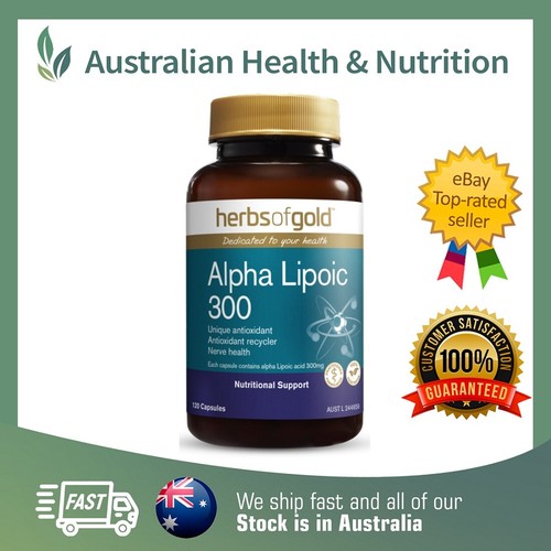 HERBS OF GOLD ALPHA LIPOIC ACID 300 120C + FREE & FAST SAME DAY POST eBay