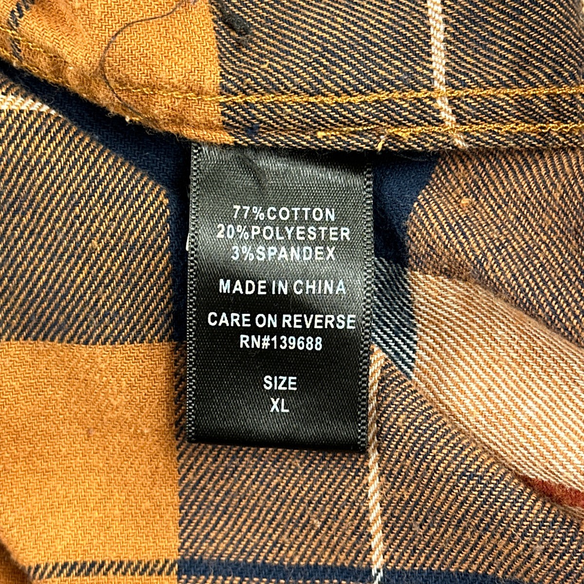 m Stoic Flannel Shirt Mens Extra Large Blue Plaid Outside Camping