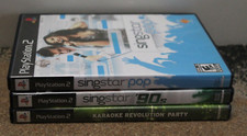 PS2 music lot: Singstar 90s; Singstar Pop; Karaoke Revolution Party