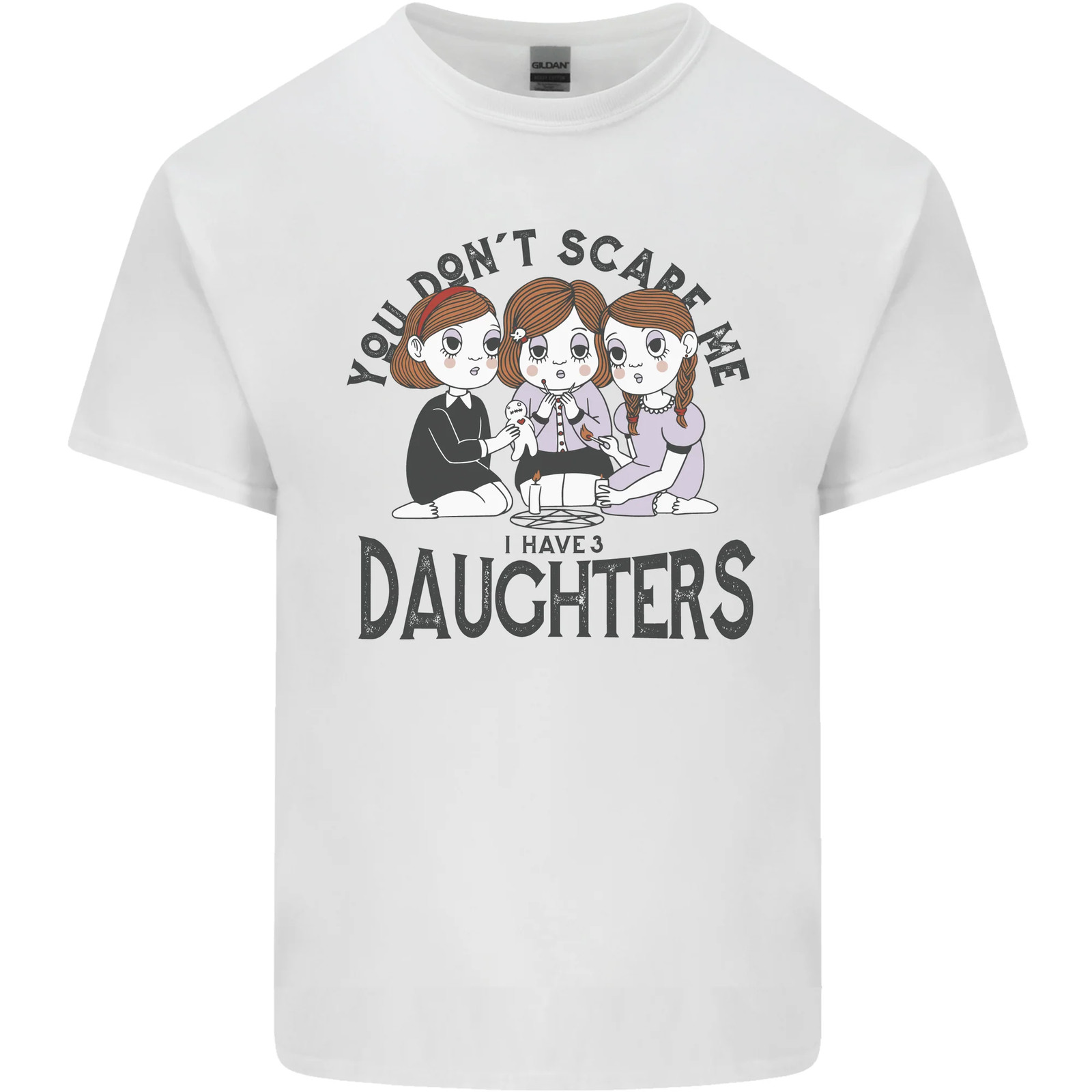 You Cant Scare Me I Have Daughters Fathers Day Kids T-Shirt Boys Girls image 8