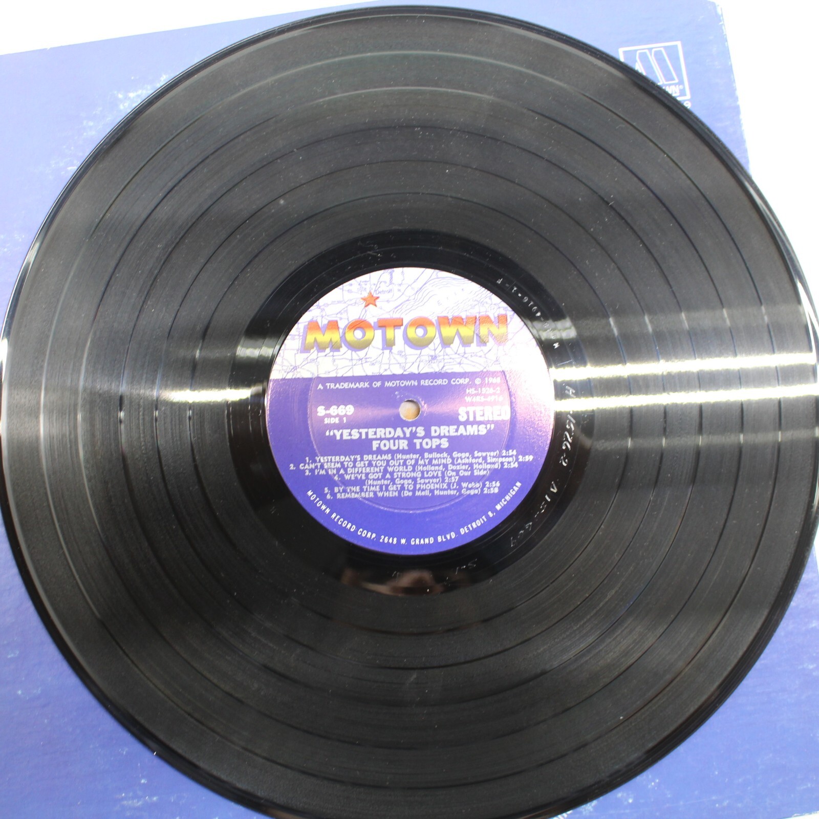 Four Tops Yesterday's Dreams Vinyl Record LP NM Album eBay