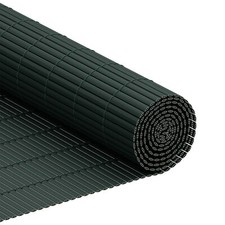 3m/5m Bamboo Effect Garden Screening PVC Fence Double Side Privacy Panel Roll UK