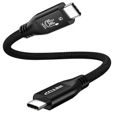 80Gbps Thunderbolt 5 Cable 240W Charging 1FT/0.3M, Compatible TB4,TB3,USB4,USB-C