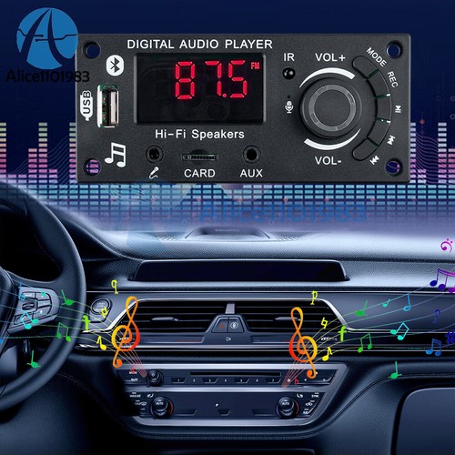 DC5-25V MP3 Decoder Platine 2*50W Bluetooth Auto Audio Player USB TF Slot FM Radio - Bild 22 von 22