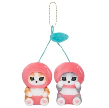 Sanrio Mofusand Best Friend Twin Cat Plush Keychain Key Bag Charm Friendship Set