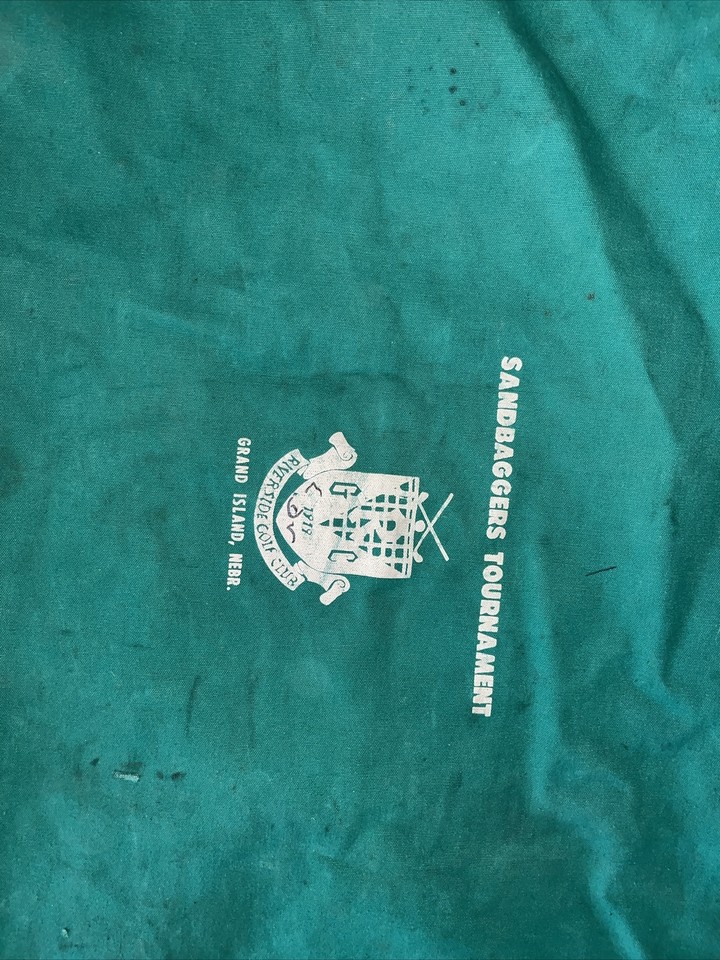 Sandbagger Tournament Green Golf Bag Cover. Vintage,Riverside Golf Club