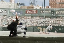 DW40 Jim Bouton Yankees - Curt Flood Cardinals 8x10 11x14 16x20 Colorized Photo