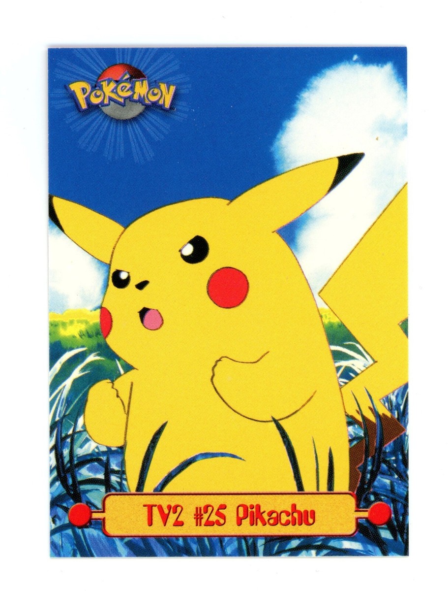 Pokemon Card - Pikachu TV2 - Red Logo - Topps Series 1 | eBay Pokemon Card - Pikachu TV2 - Red Logo - Topps Series 1 | eBay
