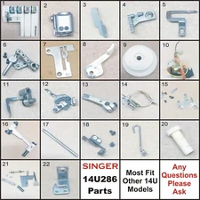 SINGER USED SERGER PARTS FROM 14U286 MOST FIT OTHER 14U MODELS ORIGINAL PARTS