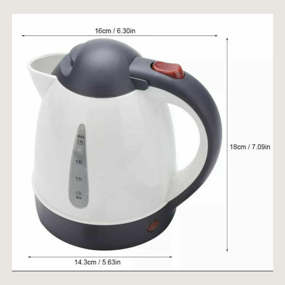 12V Car Travel Kettle Water Caravan Motorhome Boat Camping DC 12Volt