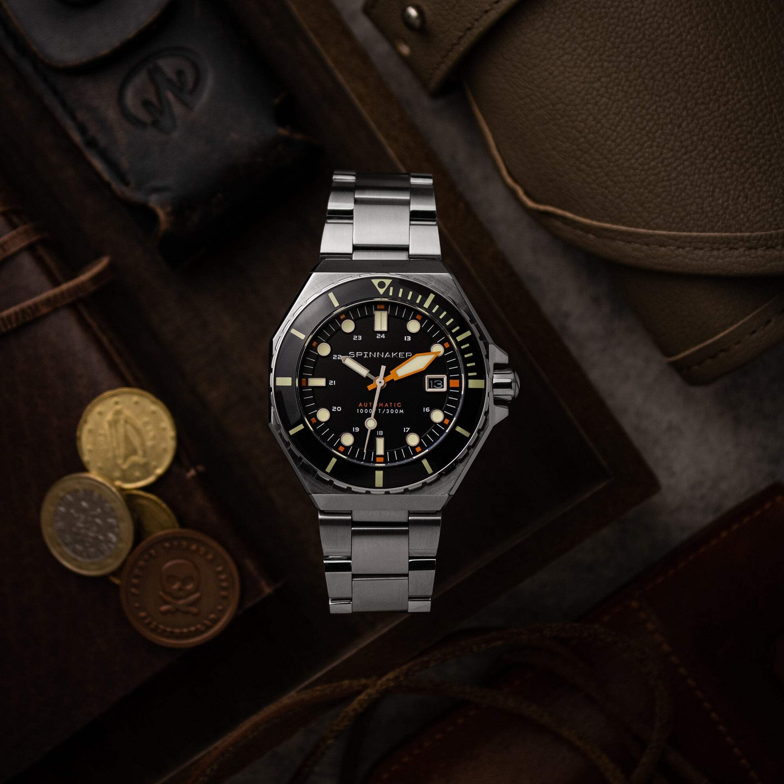 Spinnaker Dumas Black Dial / Stainless Steel | Black Dial 44mm Japanese Automati