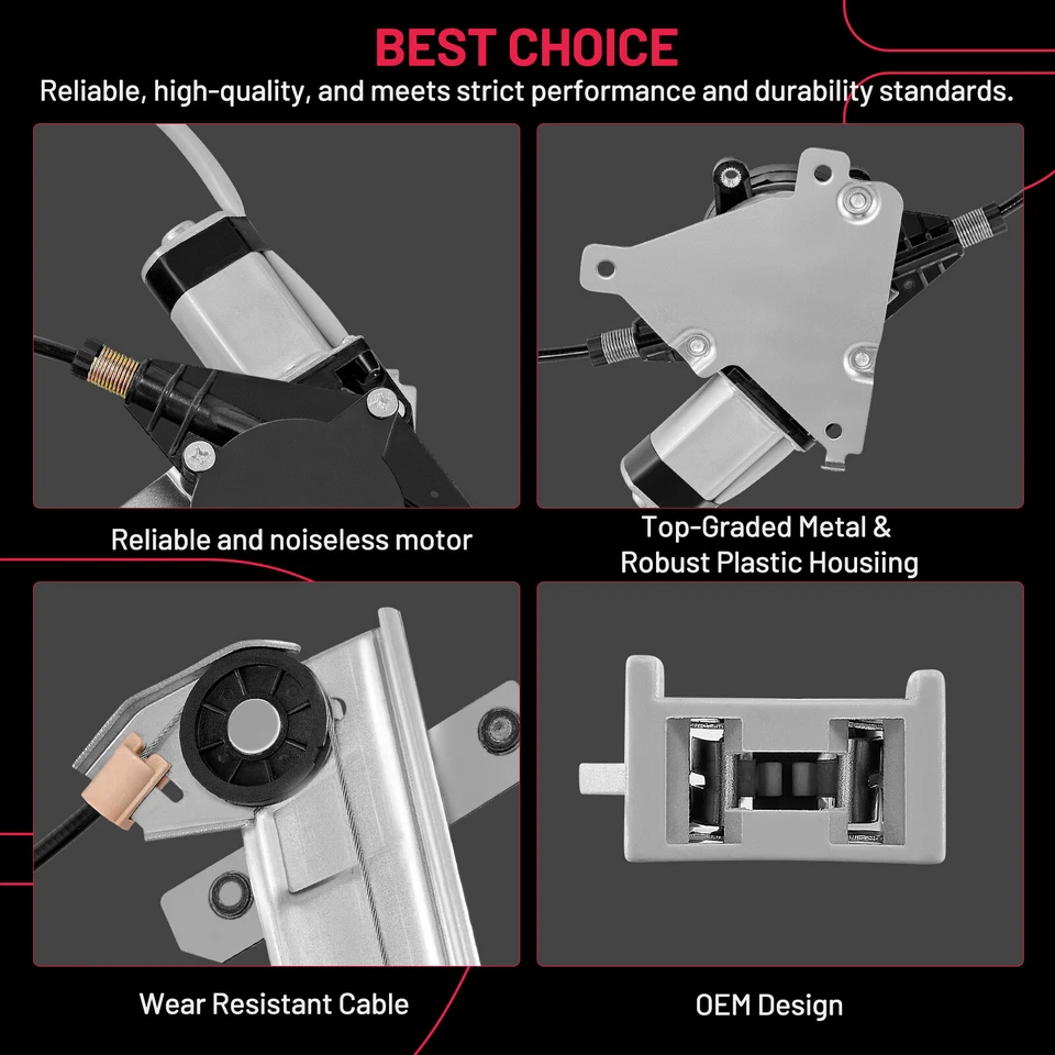 Front Left Power Window Regulator W/Motor for Mercury Grand Marquis 1992-2011 Foto 2 de 4