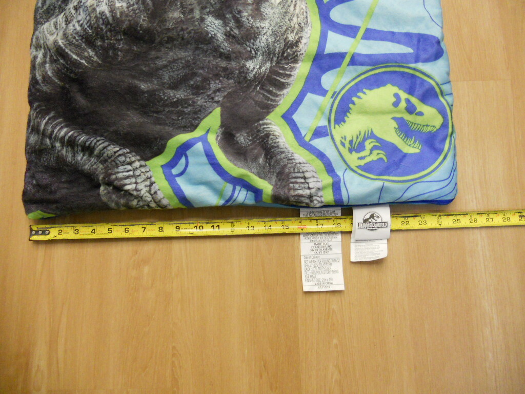 Jurassic World 2018 Child's Sleeping Bag 25" W X 45" L eBay