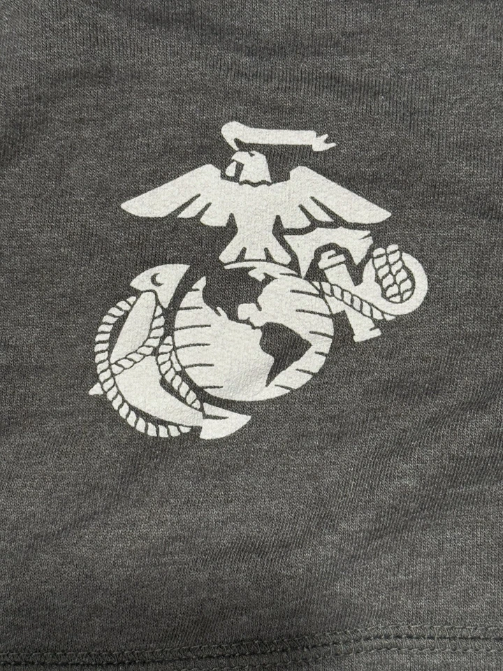 CUERPO DE MARINES DE LOS ESTADOS UNIDOS - USMC "SEMPER FI" - Camisa de manga larga gris - Talla M Foto 4 de 4