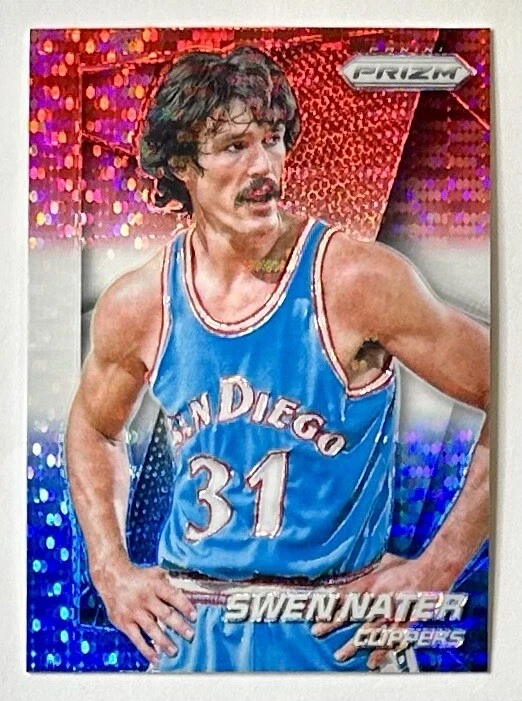 2014-15 Prizm Swen Nater RWB Pulsar Prizm Refractor SP #152 Red White & Blue NBA - Image 3 of 4