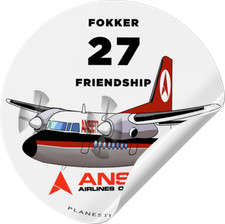 Ansett Fokker F27 Delta Retro