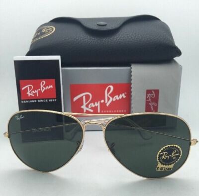 Ray-Ban Sunglasses LARGE METAL II Aviator RB 3026 L2846 62-14 Gold