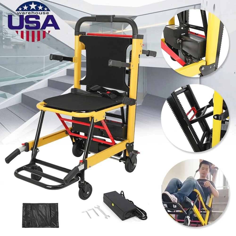 Elderly Stair Lifting Motorized Climbing Wheelchair US Chair Stair